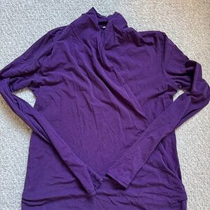 Lululemon purple and black finely striped long sleeve